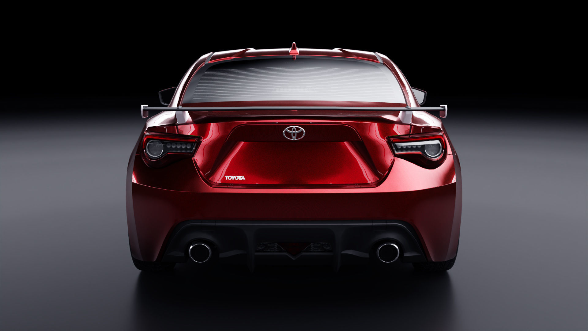 Toyota GT86 Low-poly 3D model_6