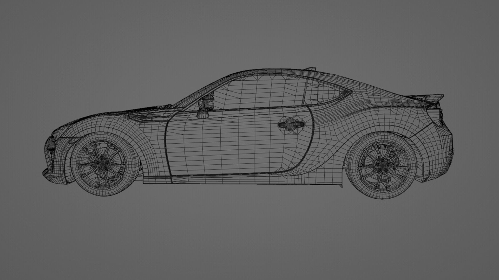 Toyota GT86 Low-poly 3D model_13
