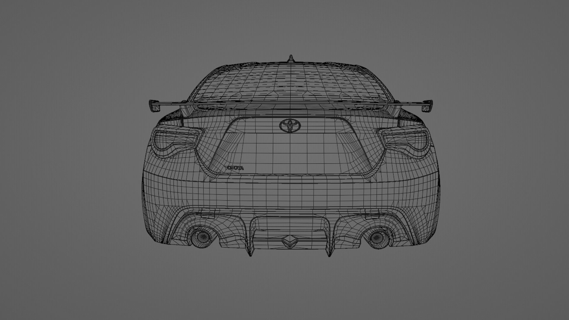 Toyota GT86 Low-poly 3D model_17