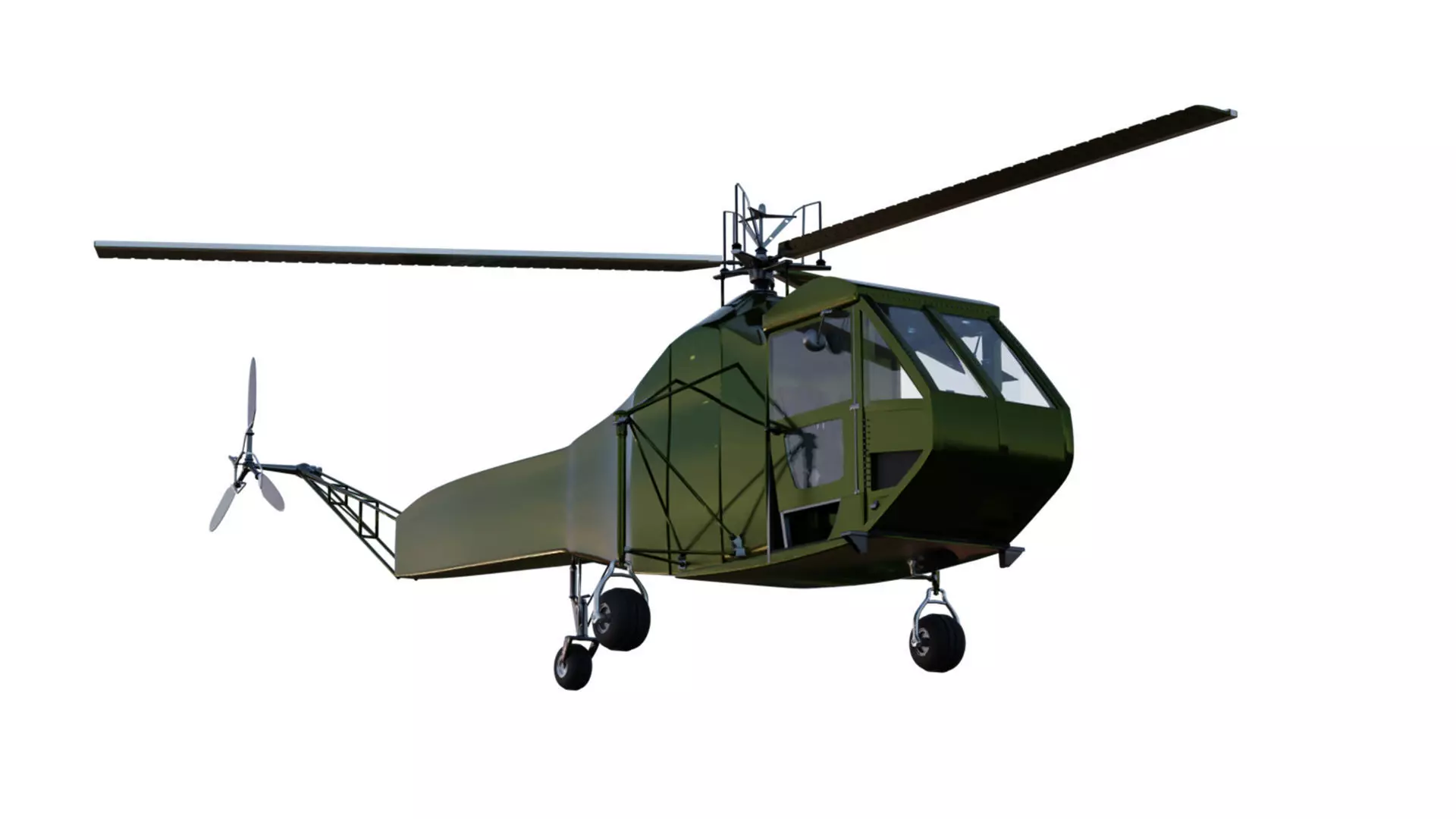 Sikorsky R-4 Helicopter 3D model