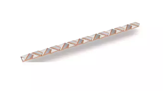 Chain style Heavy Unisex Diamond Bracelet 3dm 1-render 3D print model