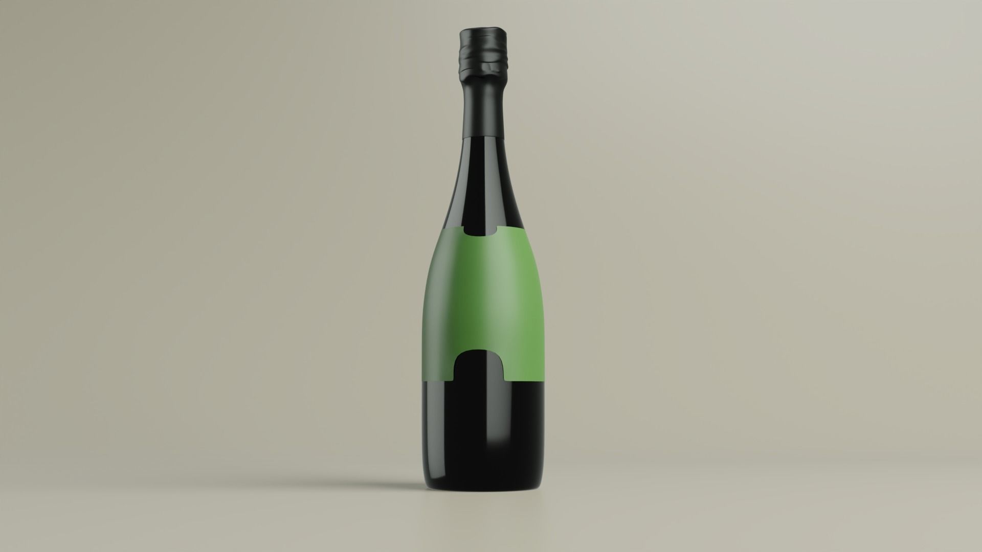Wine Bottle 3D model_1