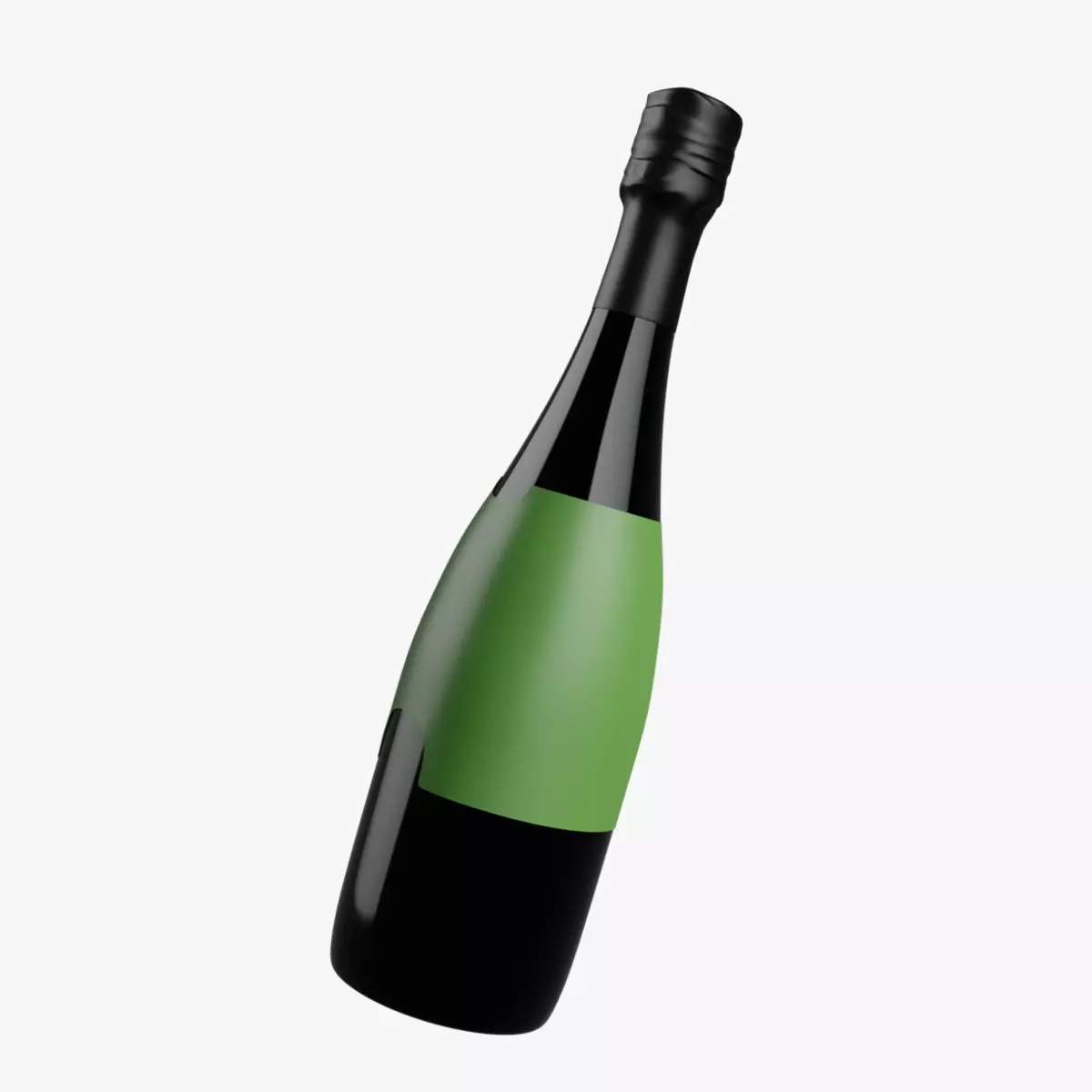 Wine Bottle 3D model_0