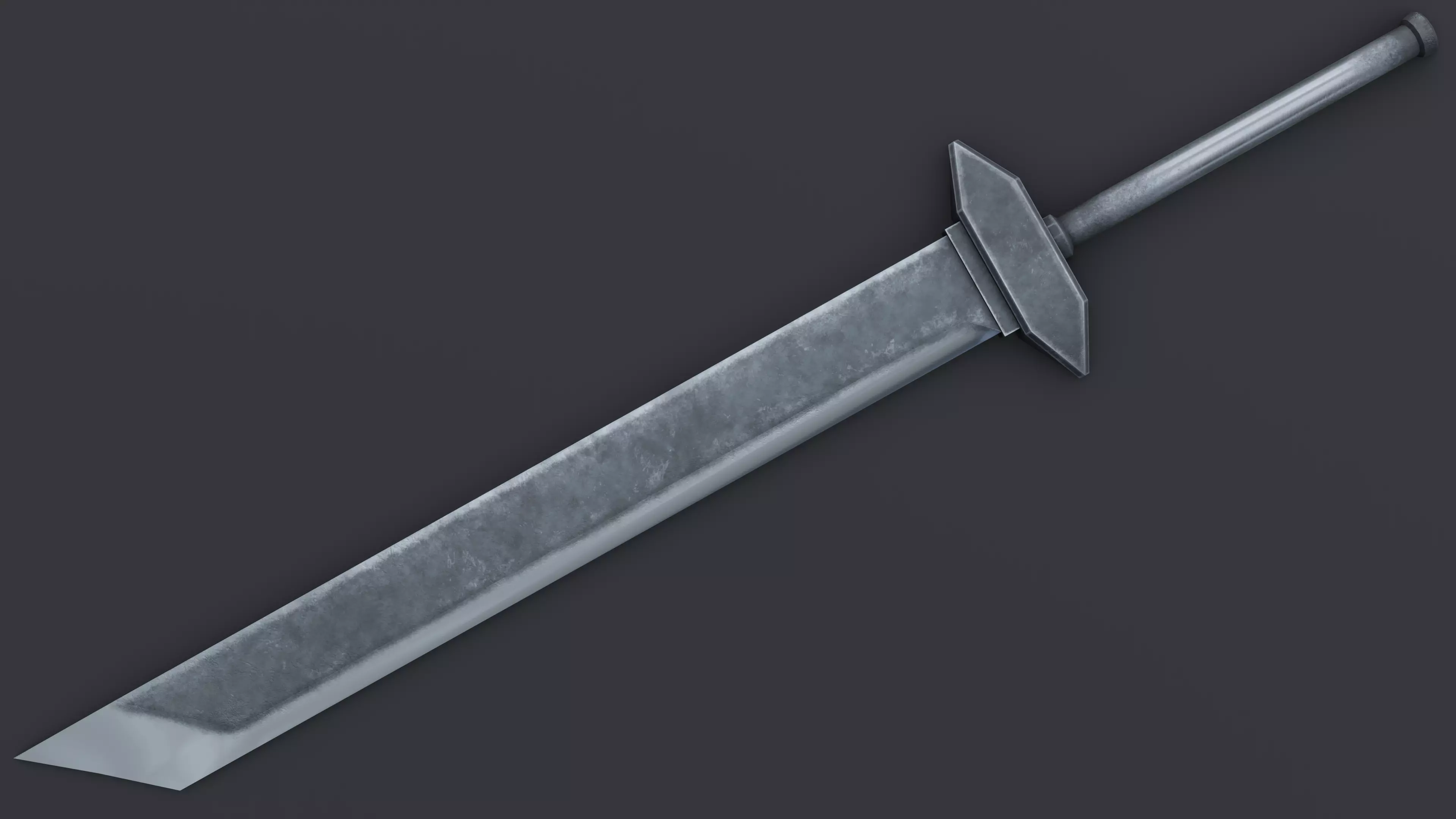 Sword 07 Low-poly 3D model_0