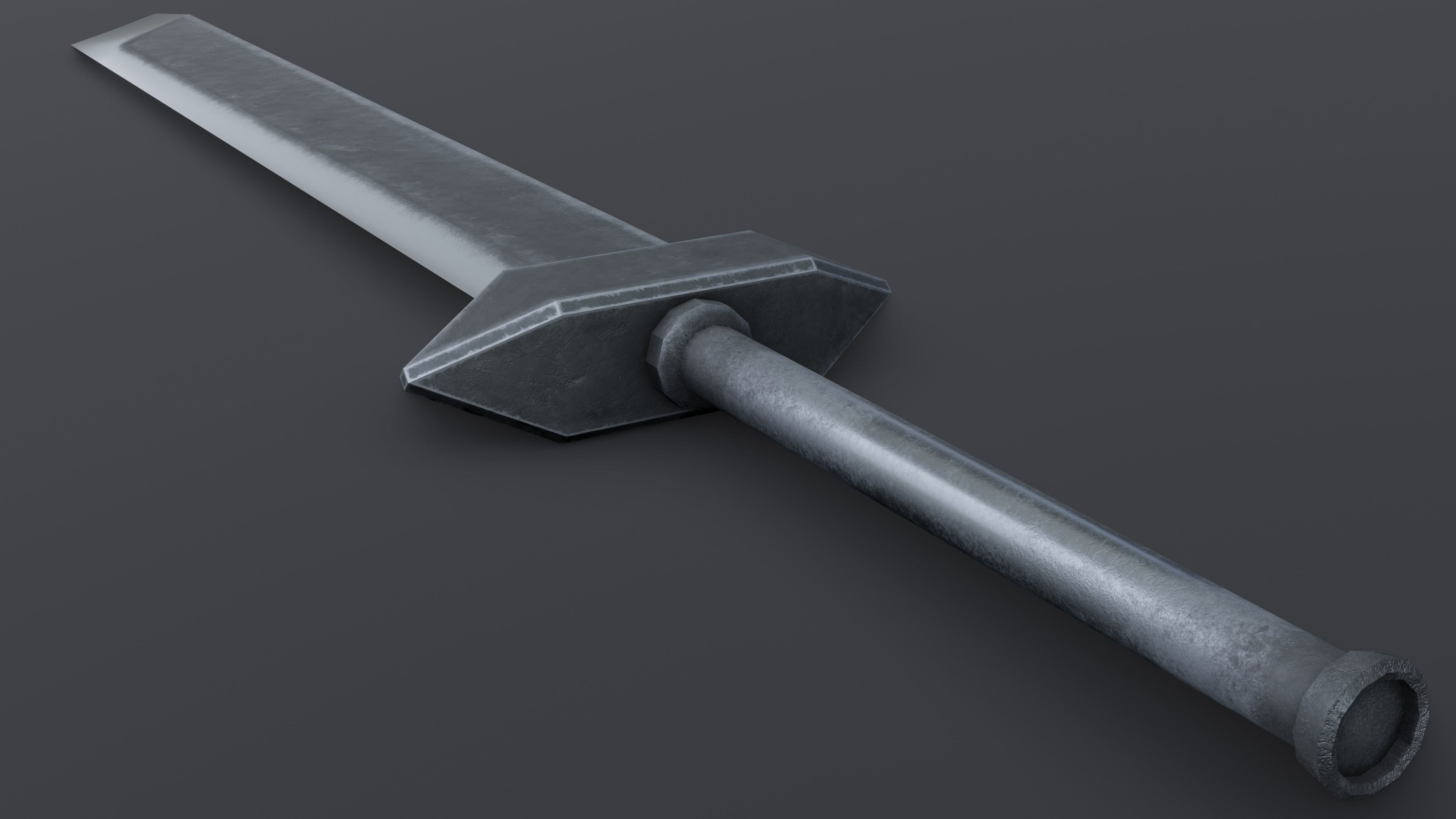 Sword 07 Low-poly 3D model_3