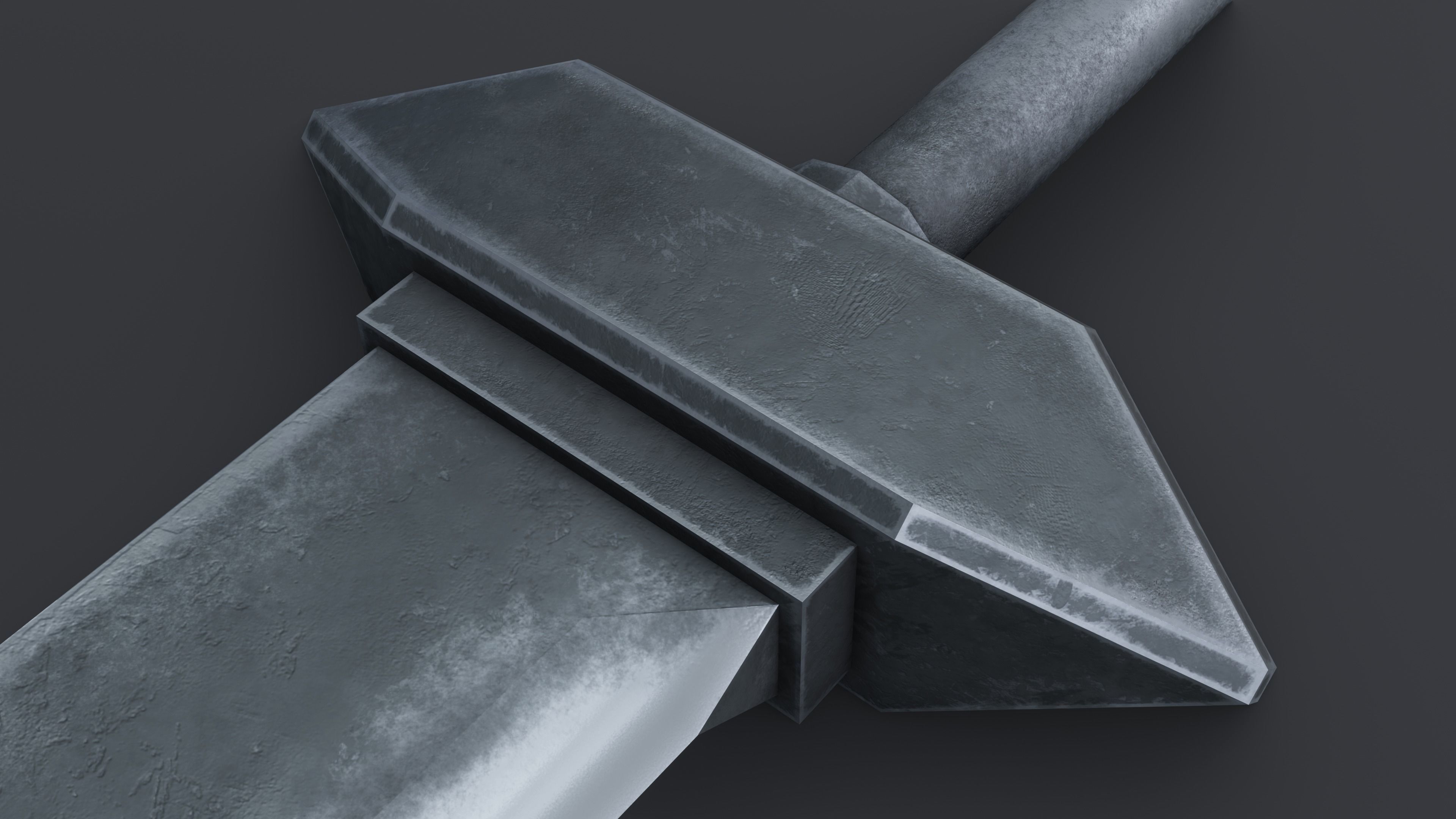 Sword 07 Low-poly 3D model_2