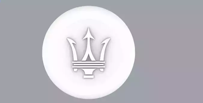 Maserati Radio Button 3D print model