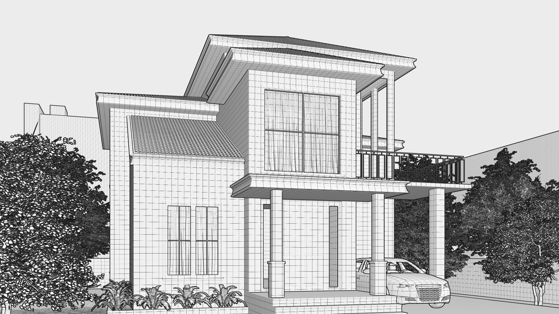 3d Architecture House 3D model_21