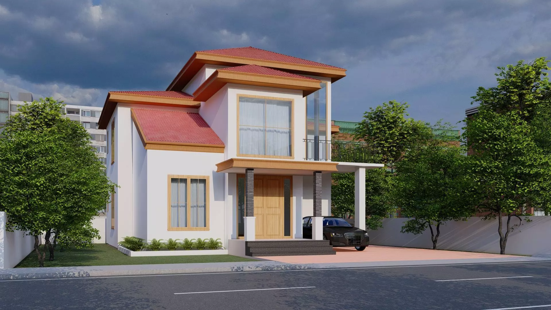 3d Architecture House 3D model_0