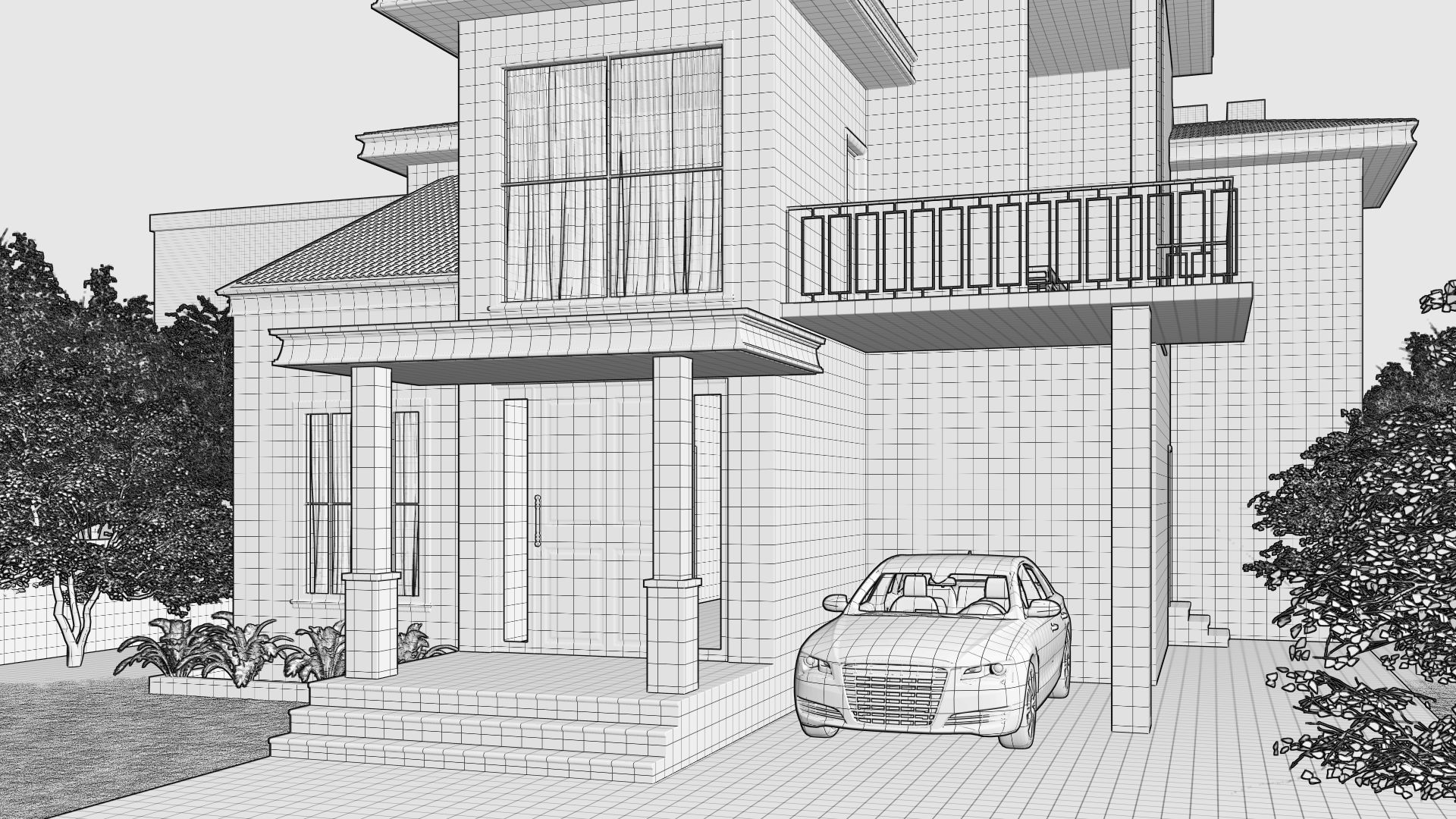 3d Architecture House 3D model_23