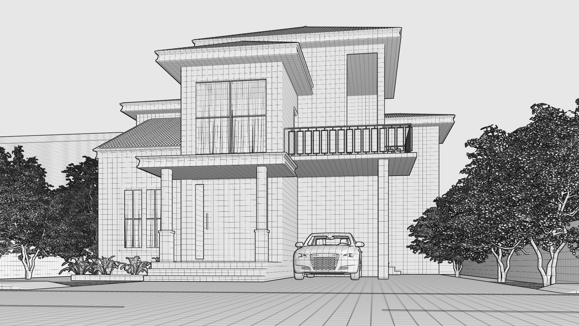 3d Architecture House 3D model_24