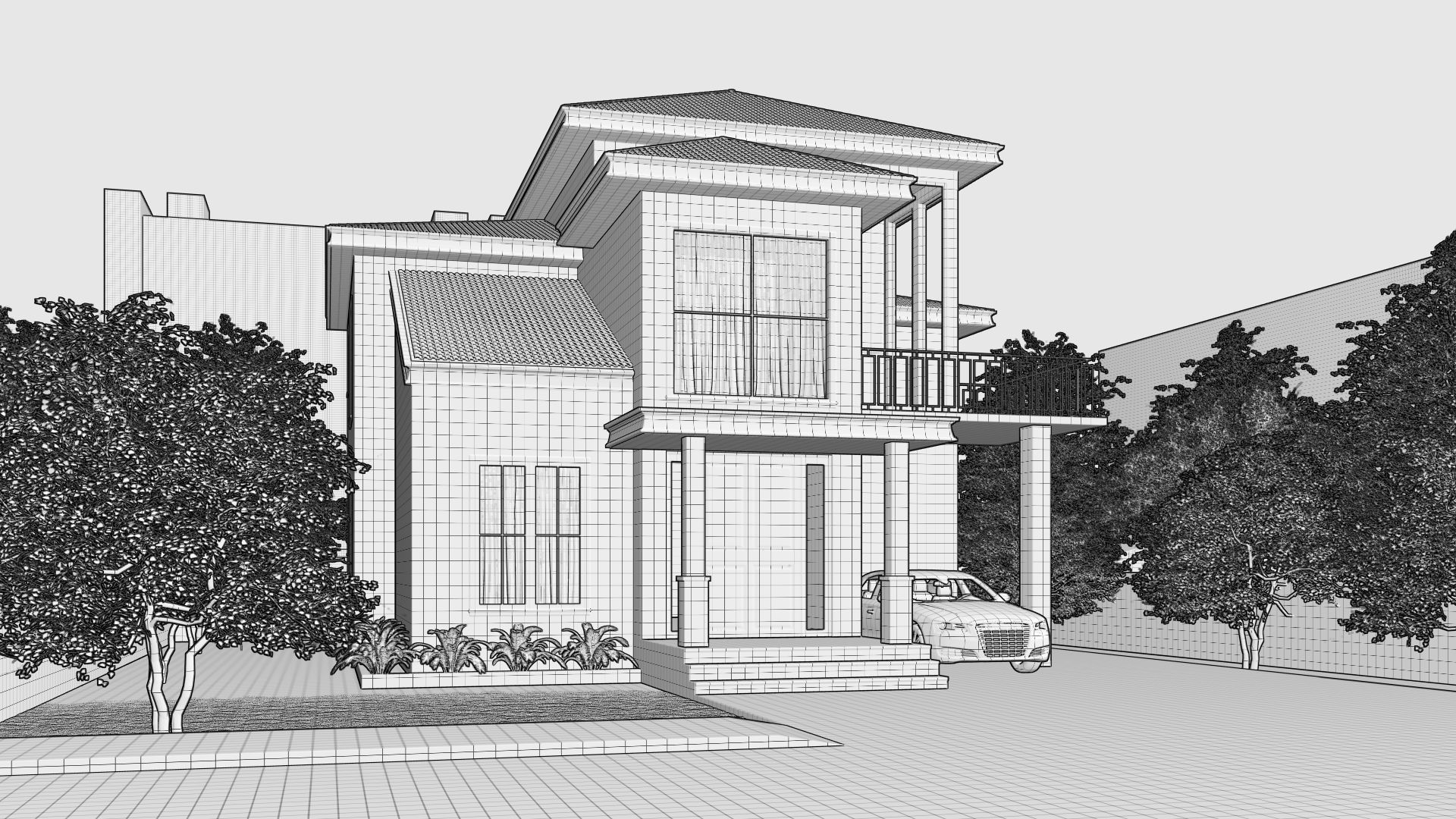 3d Architecture House 3D model_7