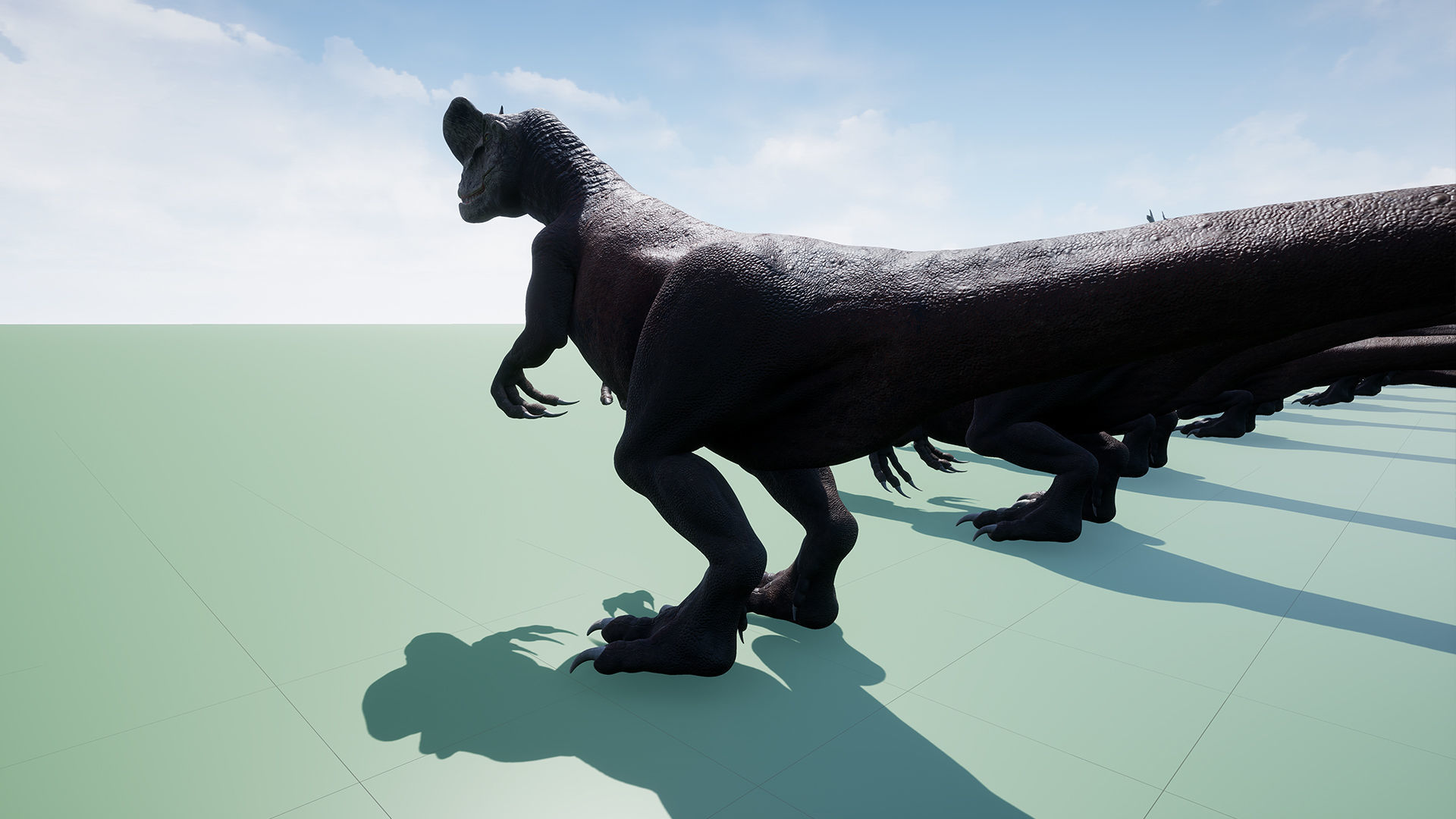 Dinosaur Dilophosaurus Low-poly 3D model_38