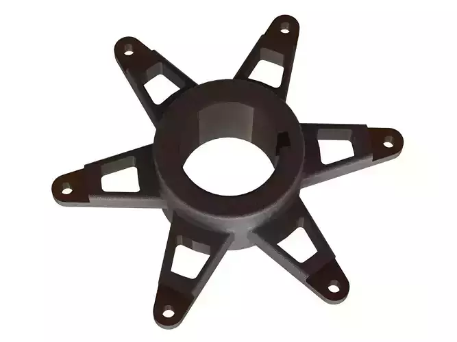 20 mm Kart Sprocket Support 3D model