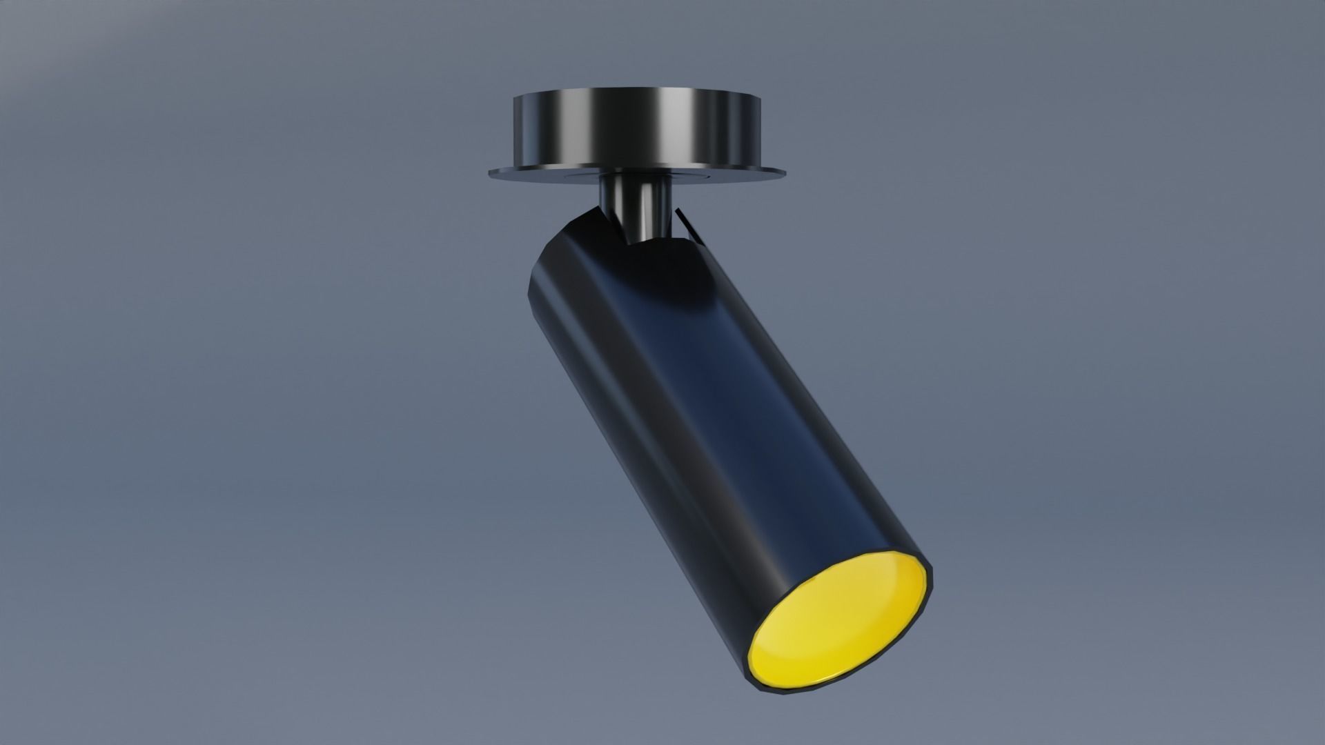 ceiling Light Low-poly 3D model_1