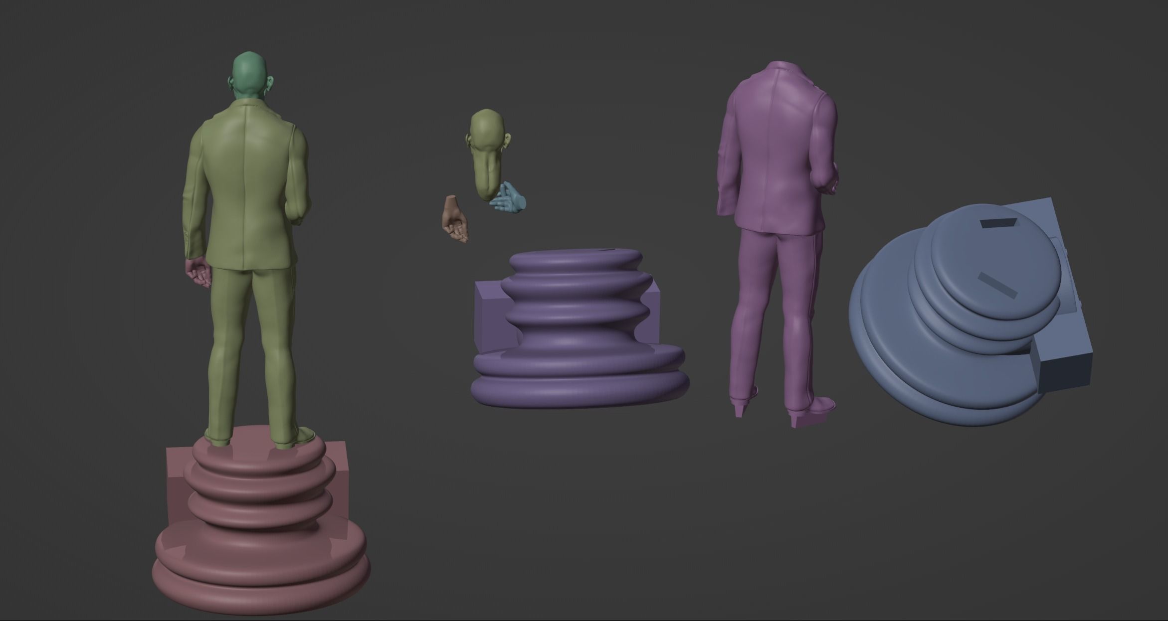 Andrew Tate statue 3D print model_5