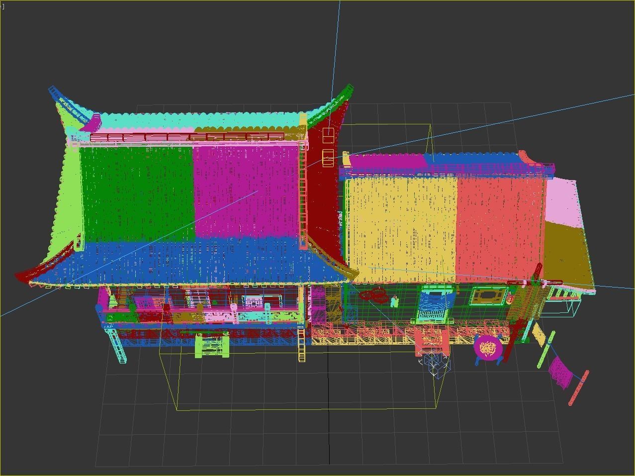 Ancient buildings Chinese Ancient architecture 3D model_4