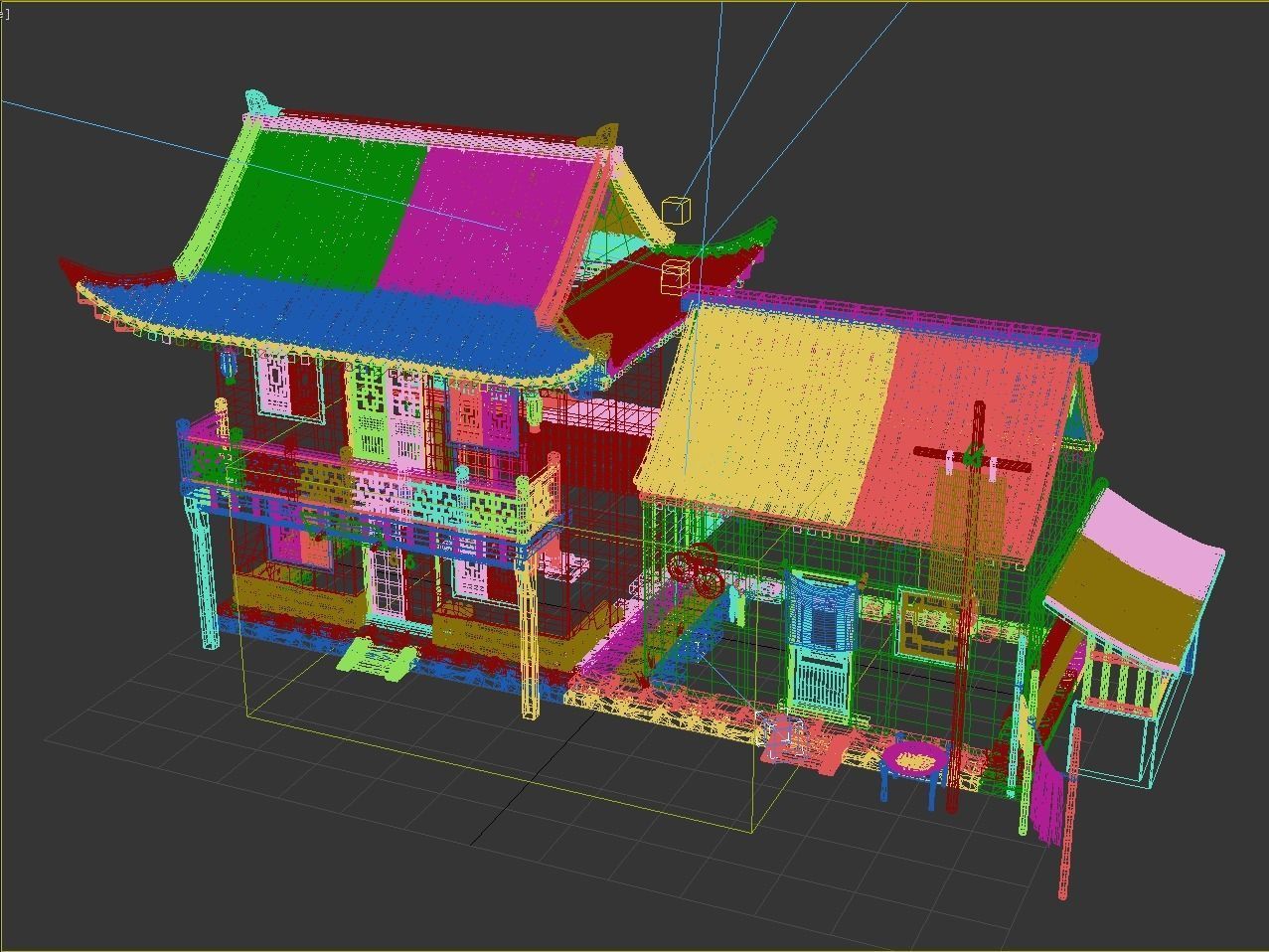 Ancient buildings Chinese Ancient architecture 3D model_3