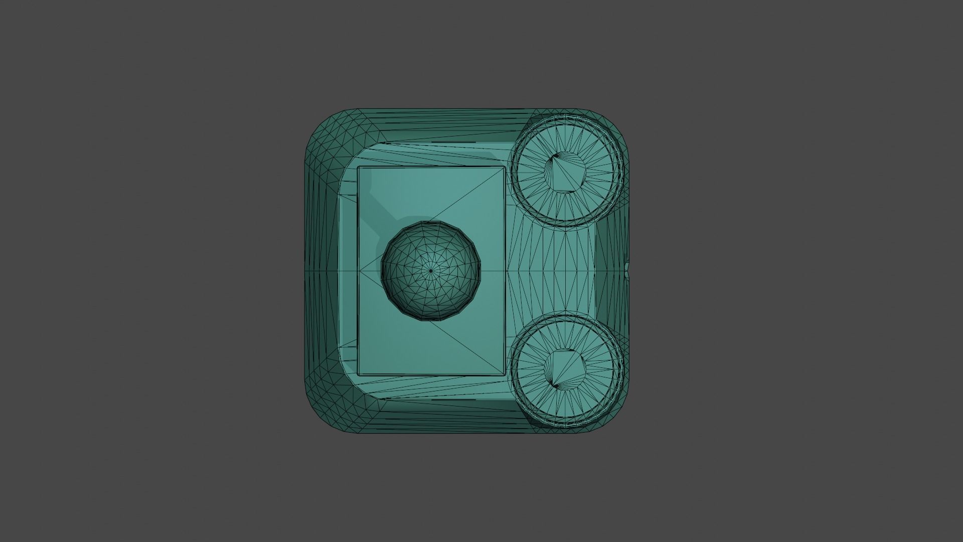 Arcade Joystick Low-poly 3D model_7