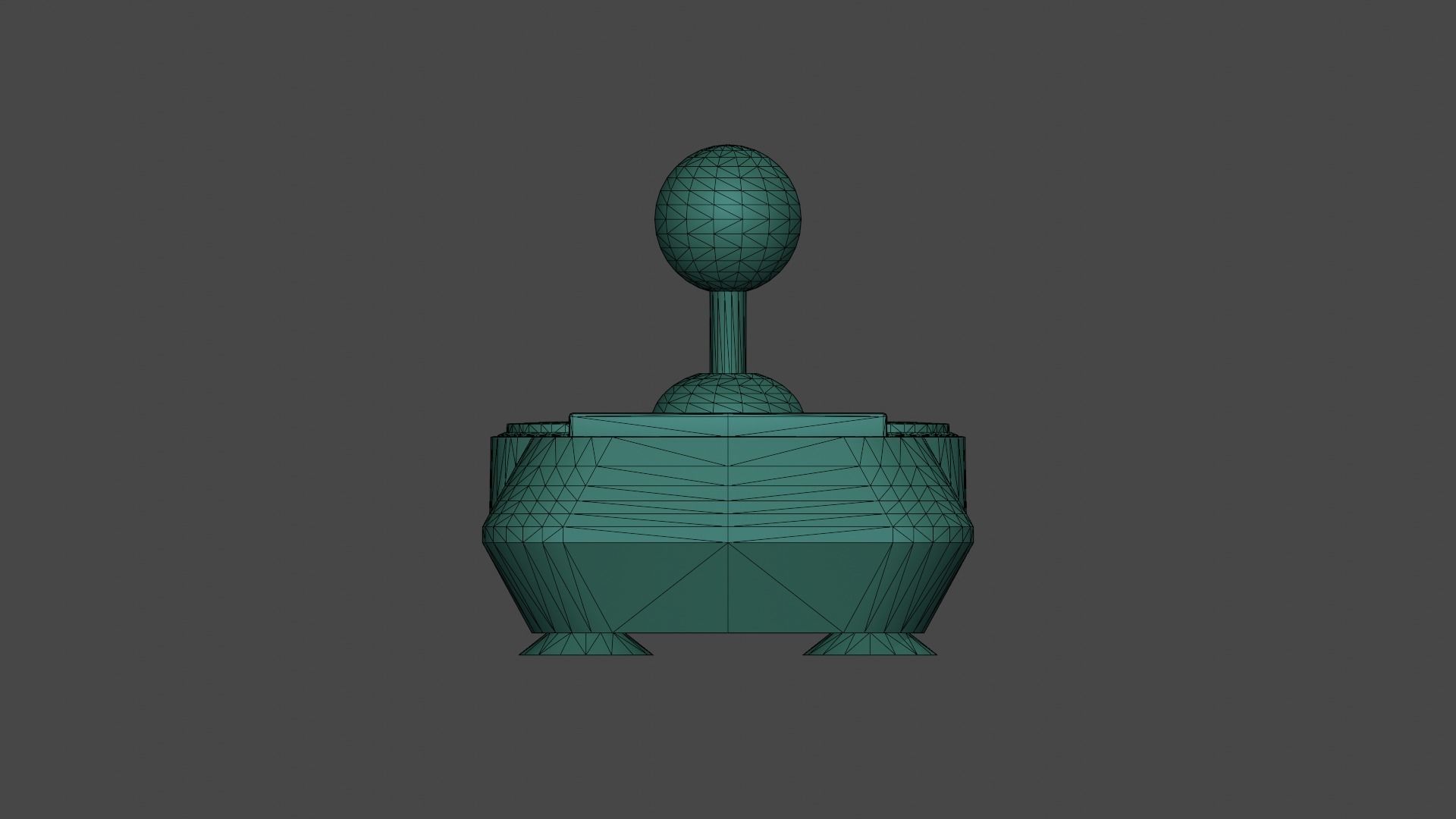 Arcade Joystick Low-poly 3D model_6