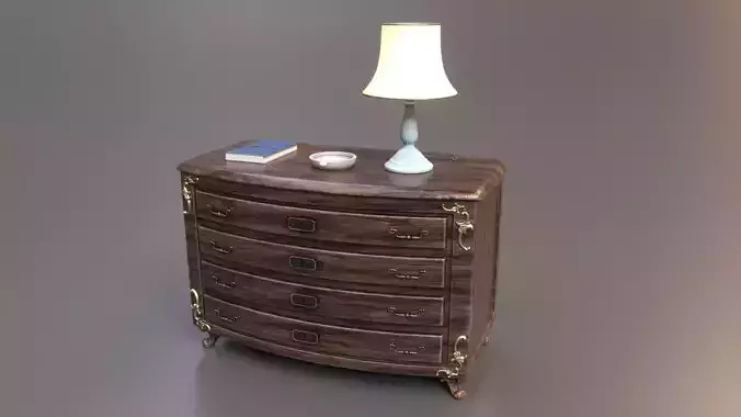 Vintage Wooden Dresser Cabinet