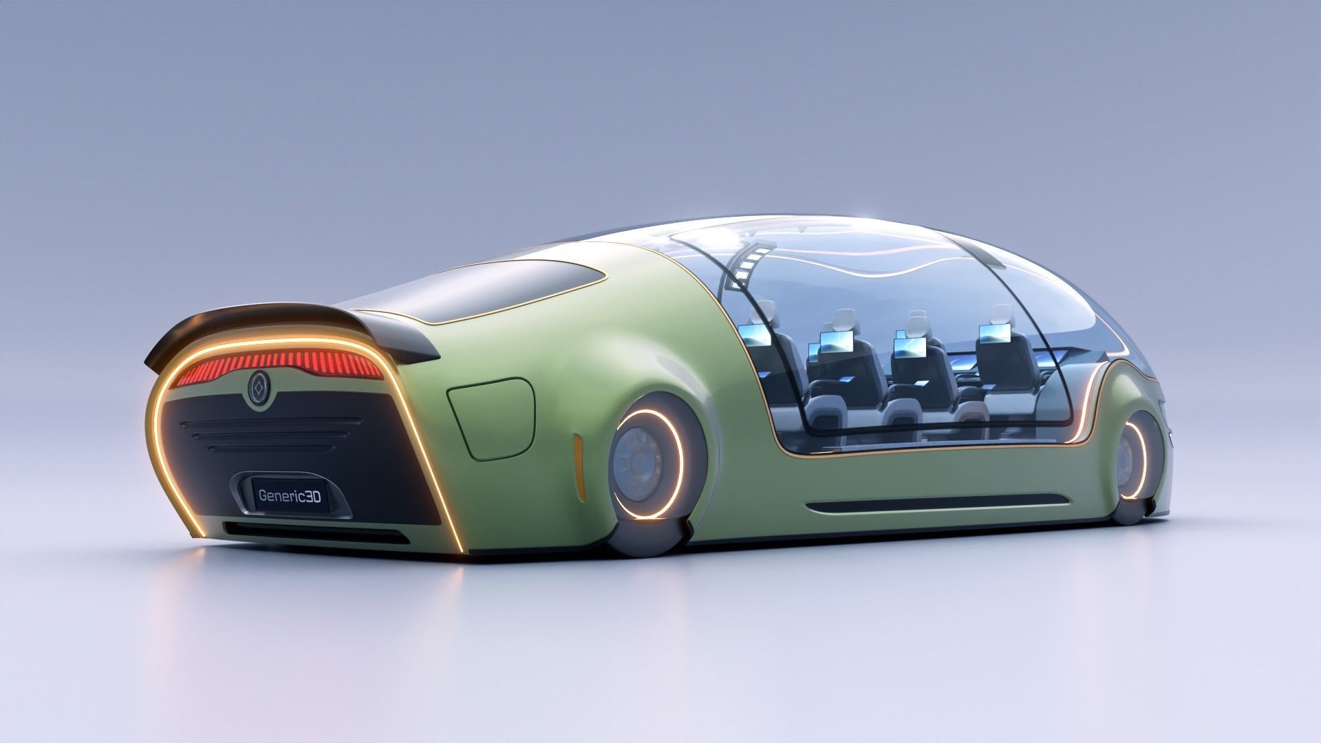 Futuristic Concept Vehicle Series 01 3D model_3