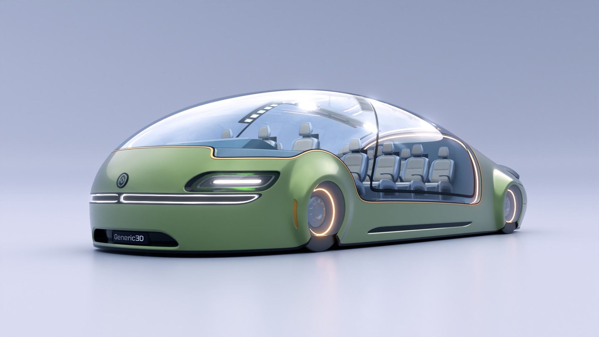 Futuristic Concept Vehicle Series 01 3D model_2
