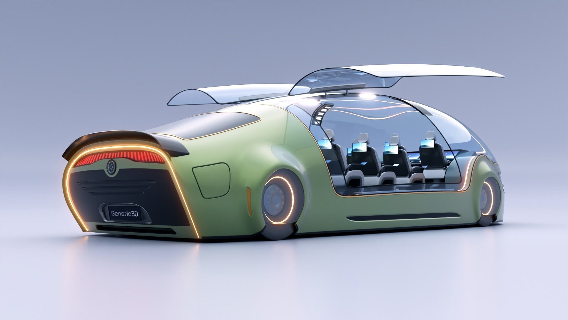 Futuristic Concept Vehicle Series 01 3D model_13
