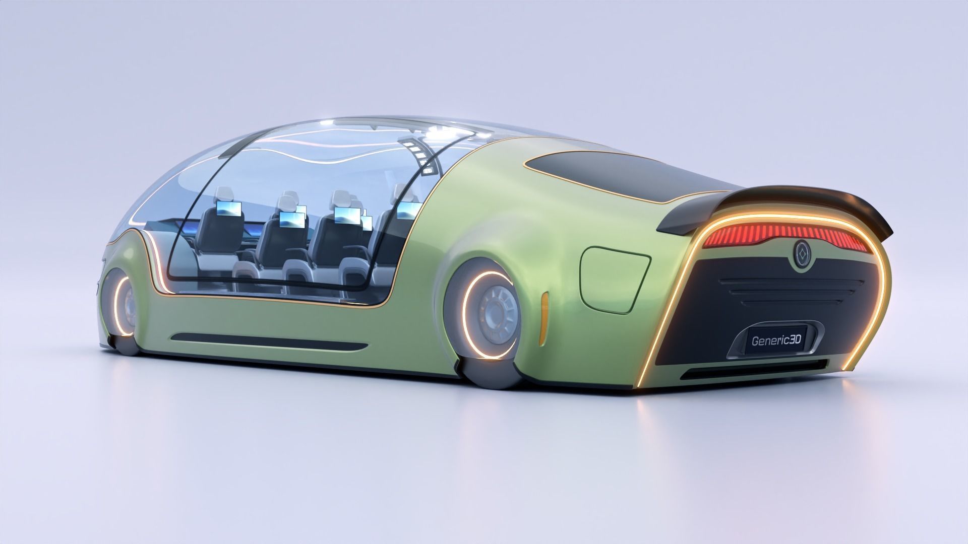 Futuristic Concept Vehicle Series 01 3D model_4