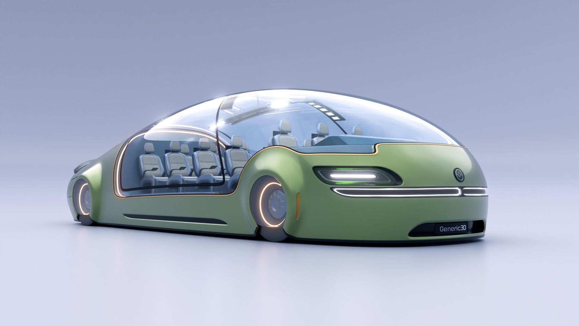 Futuristic Concept Vehicle Series 01 3D model_1