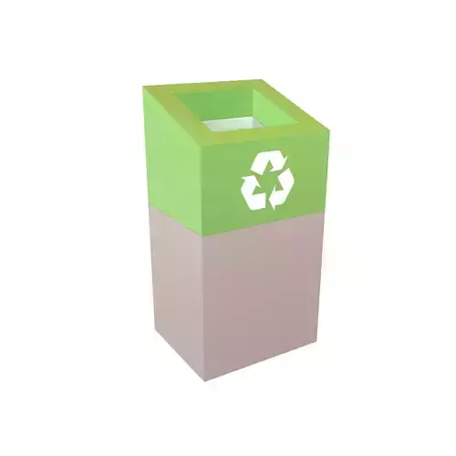 Modern Trash Can v2 002