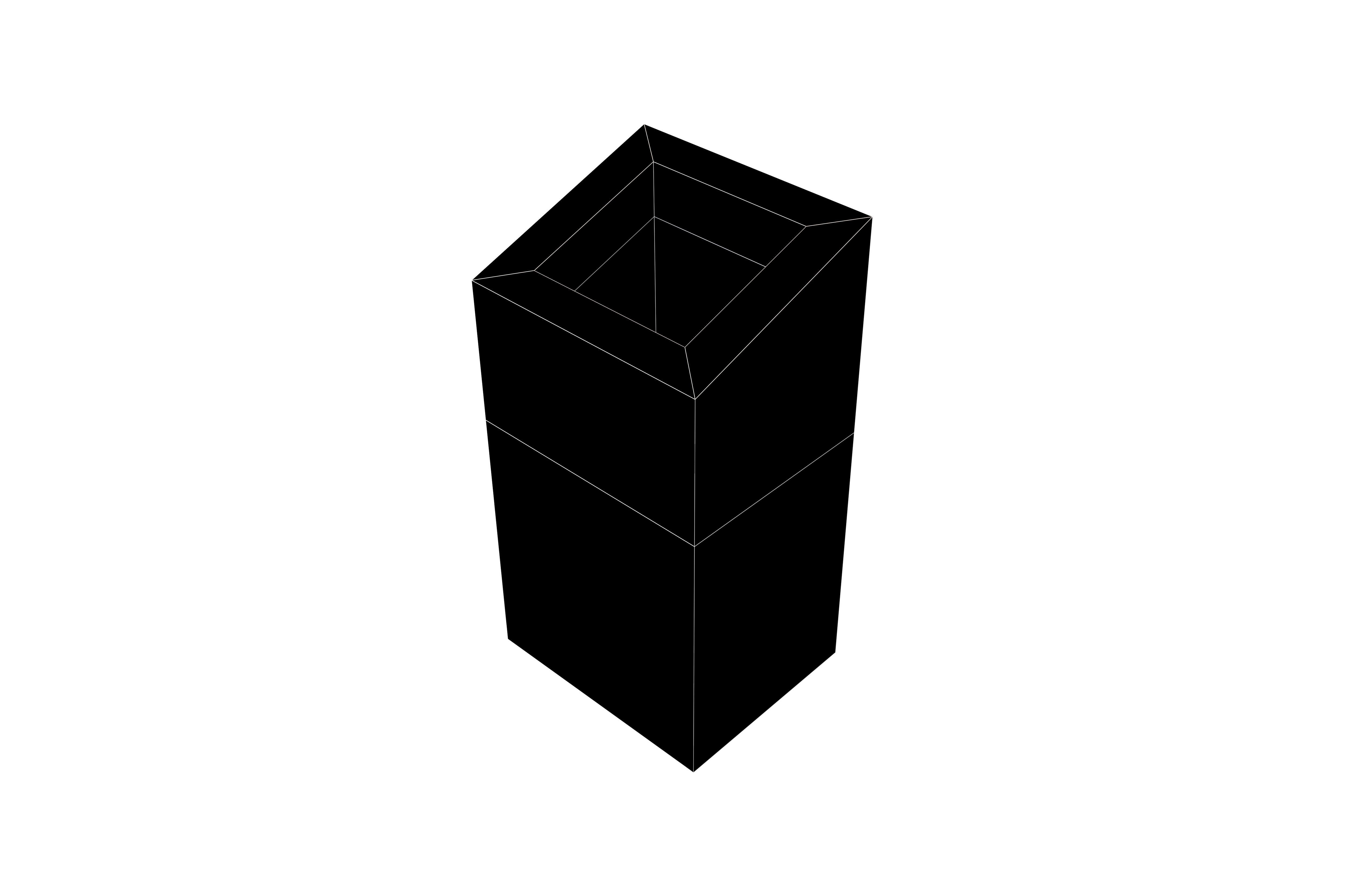 Modern Trash Can v2 003 Low-poly 3D model_5