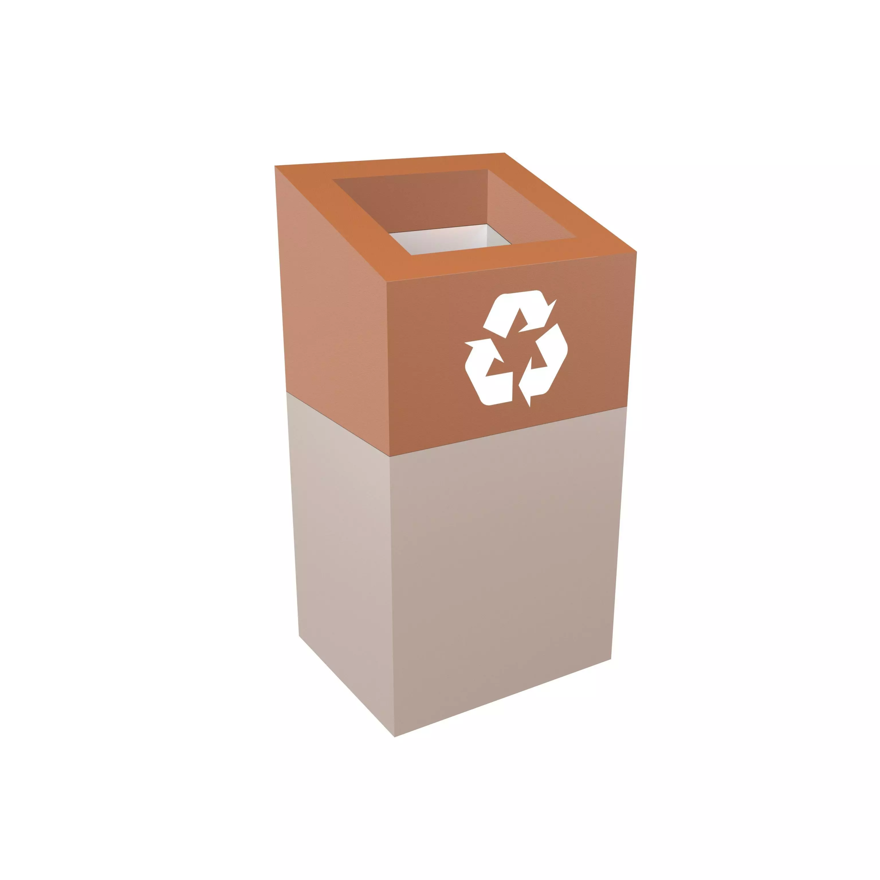Modern Trash Can v2 005 Low-poly 3D model_0