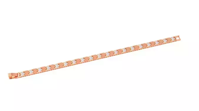 Chain Style Unisex Diamond Bracelet 3dm renders 3D print model Chain Style Unisex Diamond Bracelet 3dm renders 3D print model