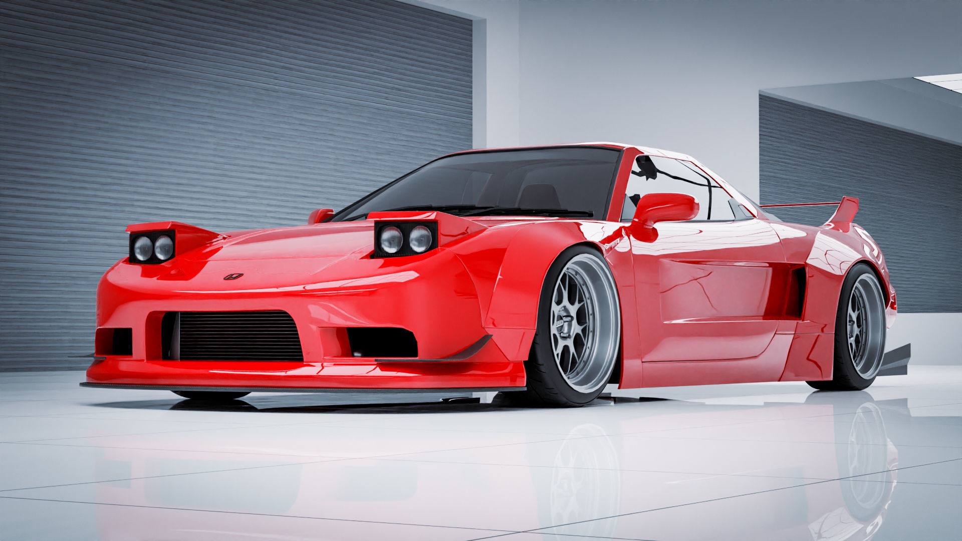 Honda NSX Widebody 3D model_3