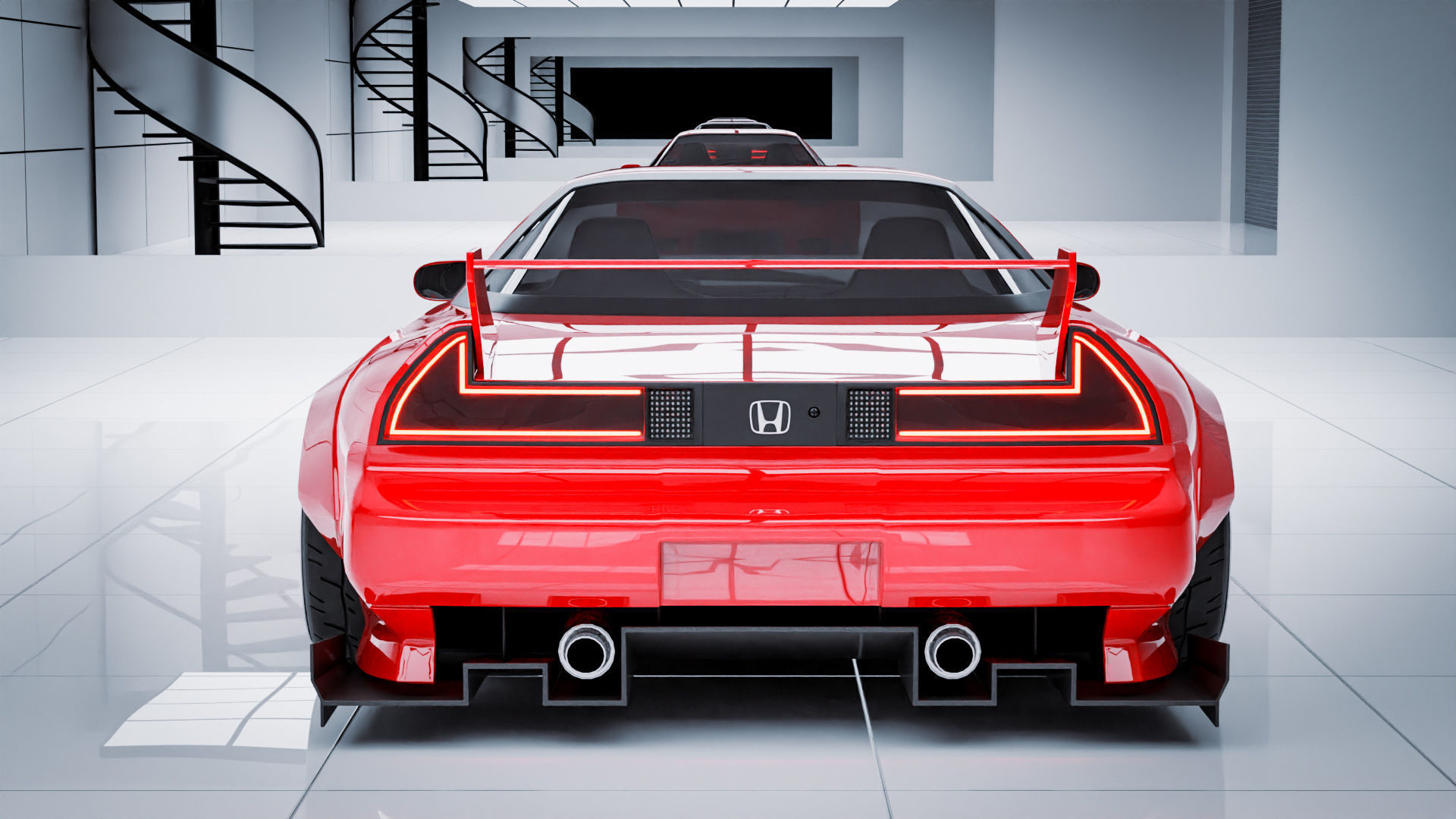 Honda NSX Widebody 3D model_6