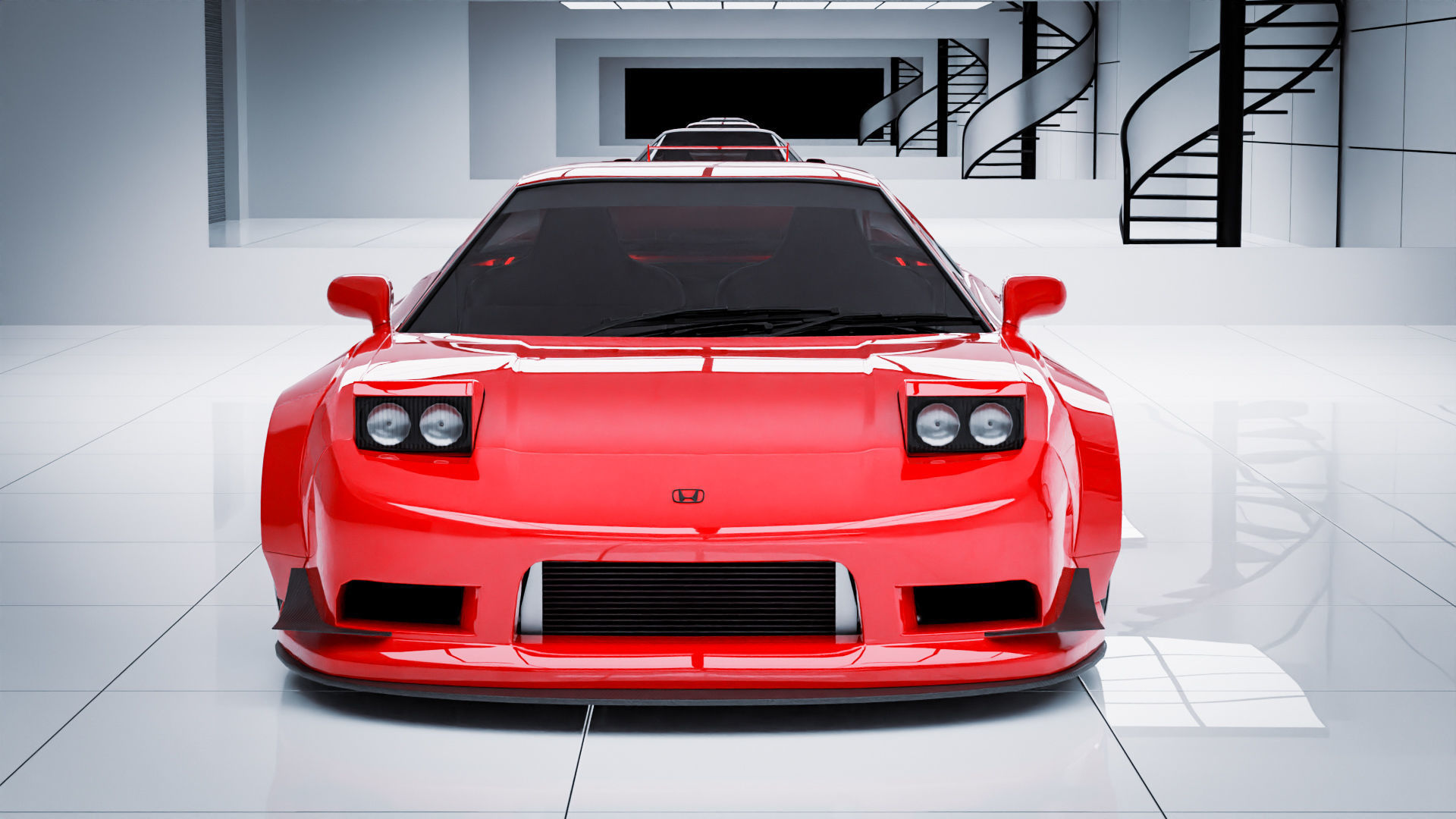 Honda NSX Widebody 3D model_5