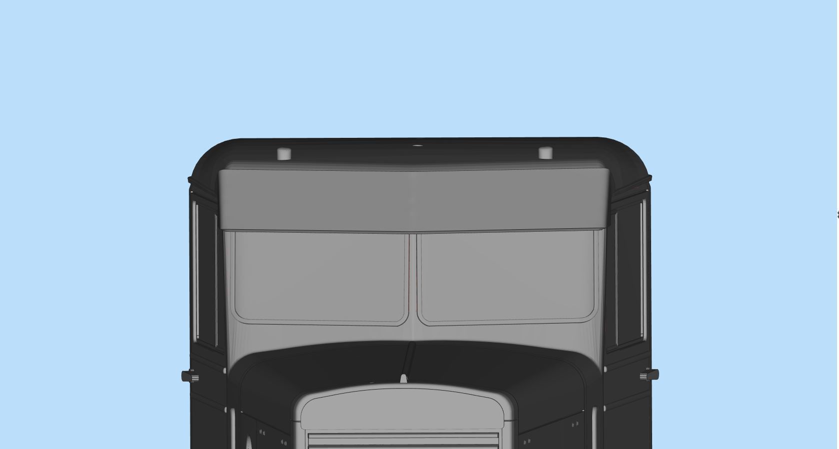 3DPrintsSTL SunVisor V-Style for RC Truck Duel Cab and etc 3D print model_15