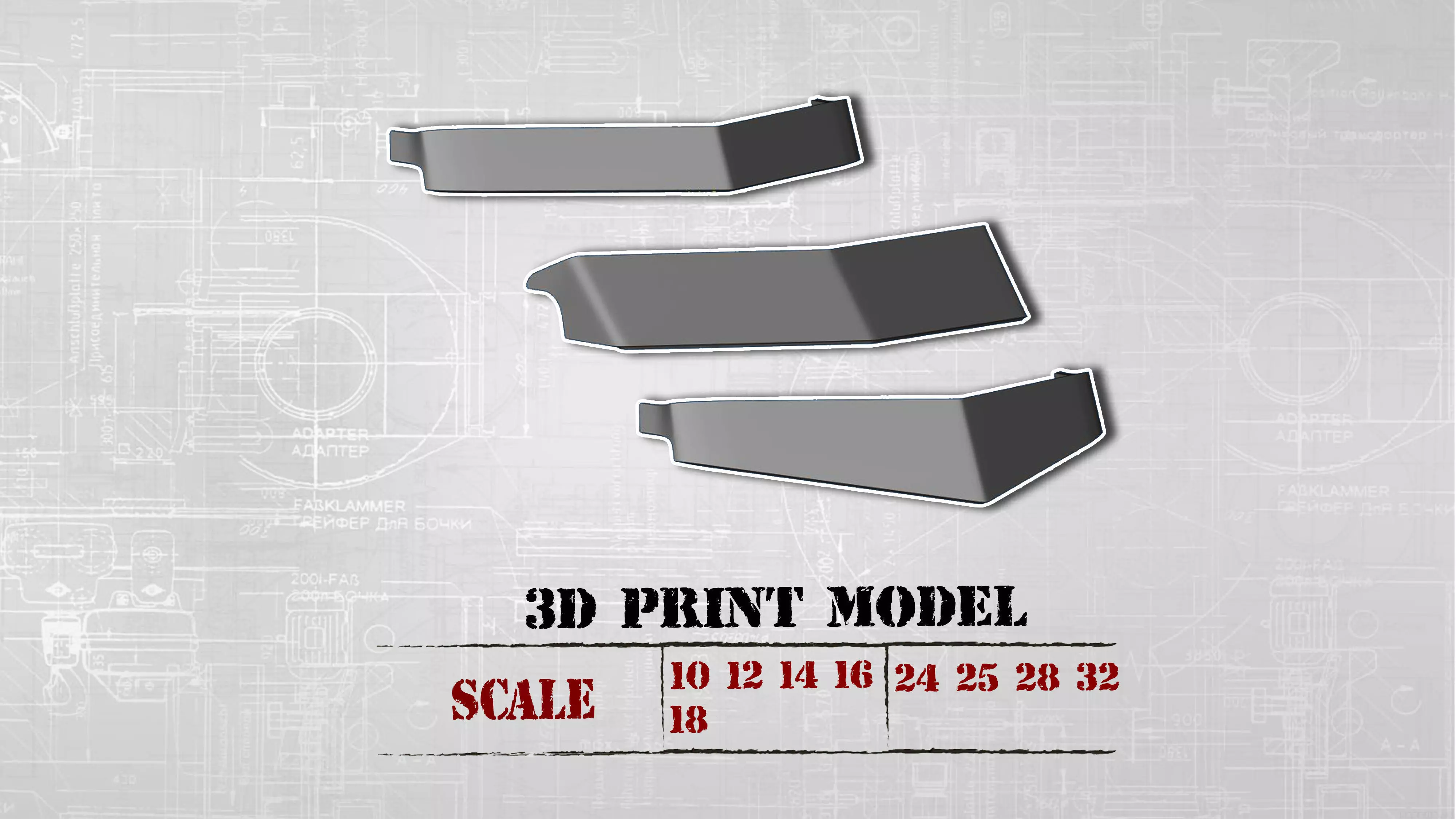 3DPrintsSTL SunVisor V-Style for RC Truck Duel Cab and etc 3D print model_0