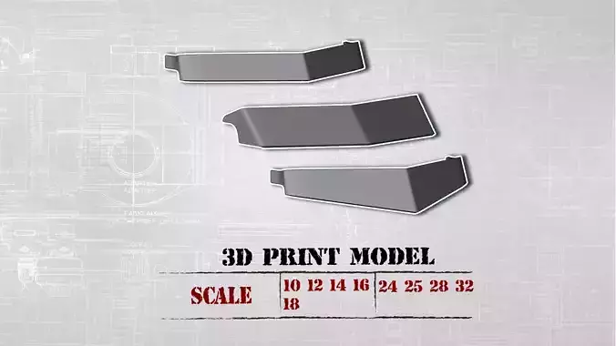 3DPrintsSTL SunVisor V-Style for RC Truck Duel Cab and etc 3D print model