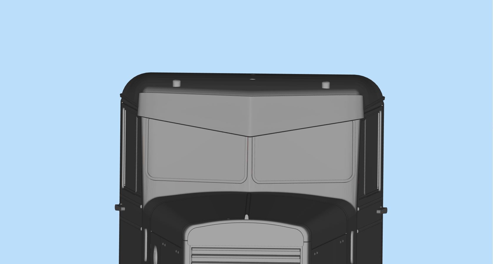 3DPrintsSTL SunVisor V-Style for RC Truck Duel Cab and etc 3D print model_12