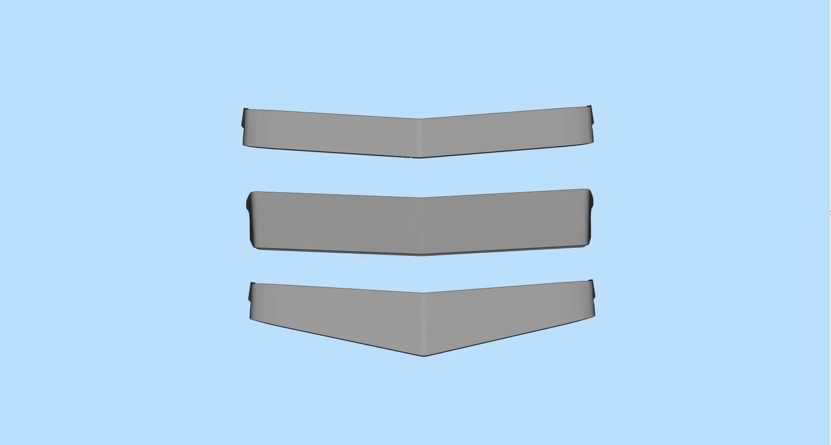 3DPrintsSTL SunVisor V-Style for RC Truck Duel Cab and etc 3D print model_4