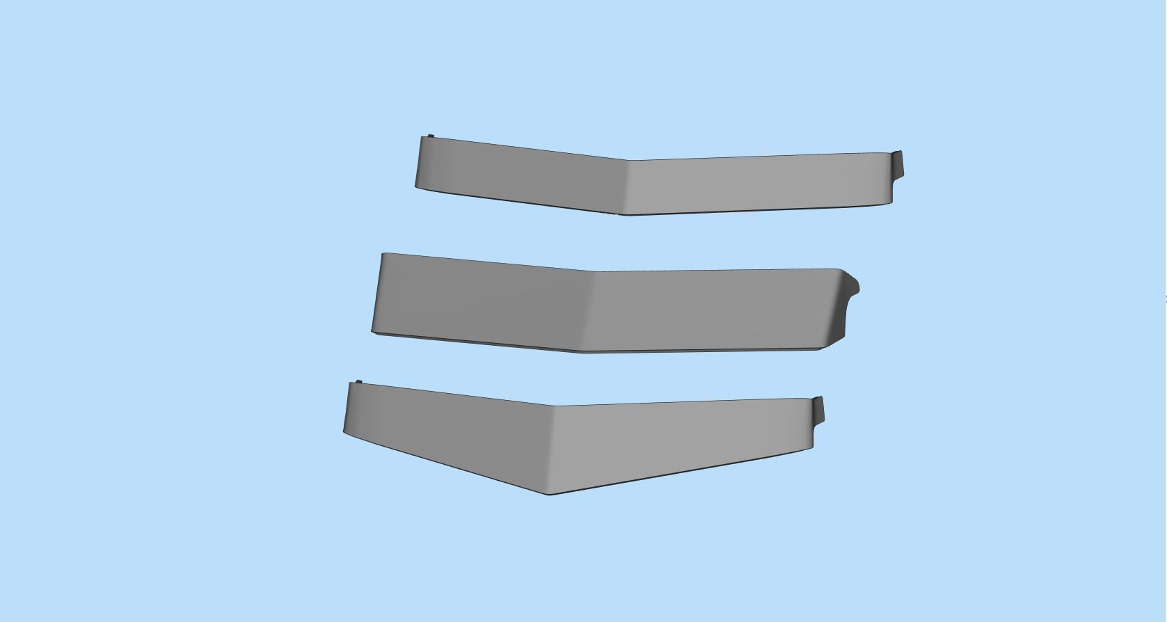 3DPrintsSTL SunVisor V-Style for RC Truck Duel Cab and etc 3D print model_3