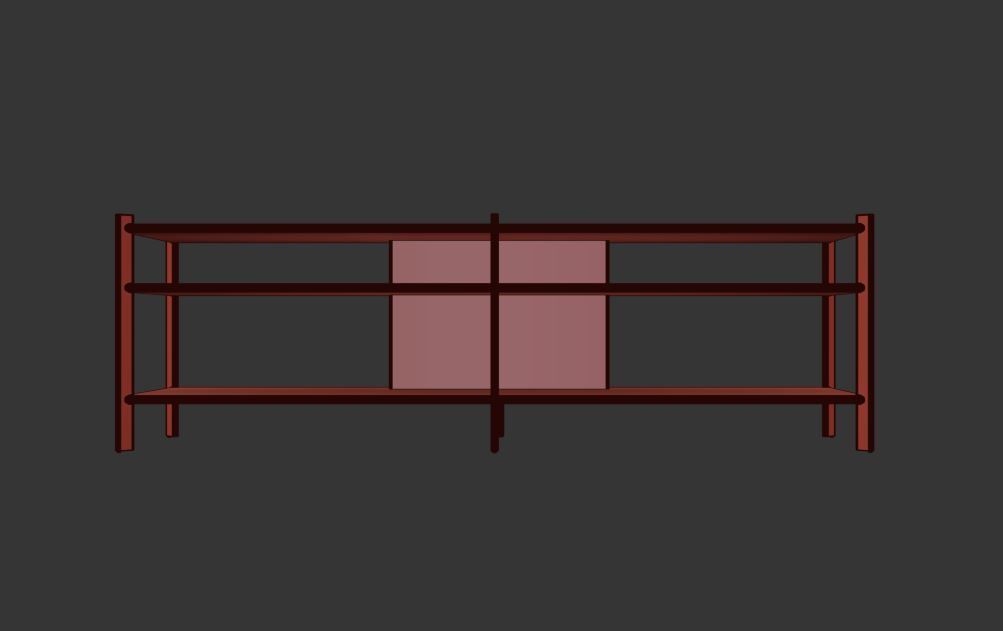 JATTESTA TV Table Low-poly 3D model_13