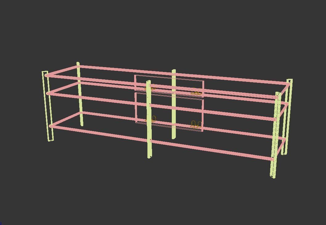 JATTESTA TV Table Low-poly 3D model_7