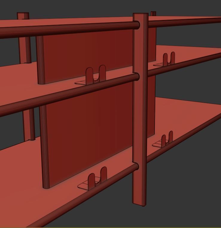 JATTESTA TV Table Low-poly 3D model_16