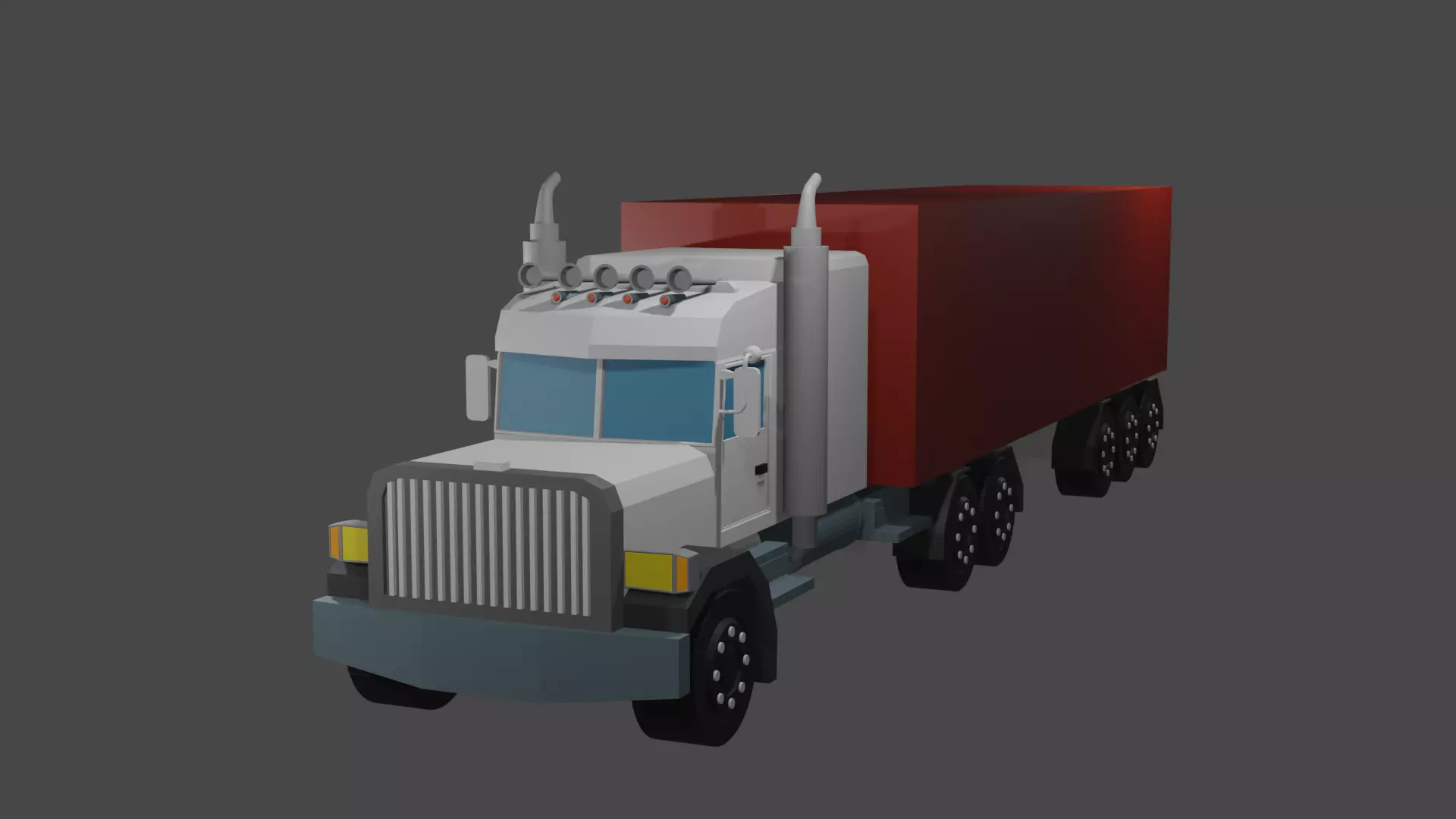 Truck trailer 3D model