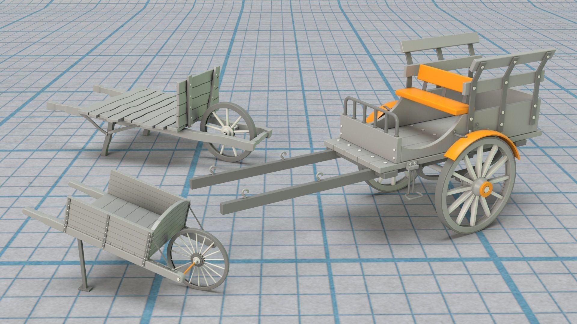 Environment Props - Collection 1 - 122 pieces  3D model_7