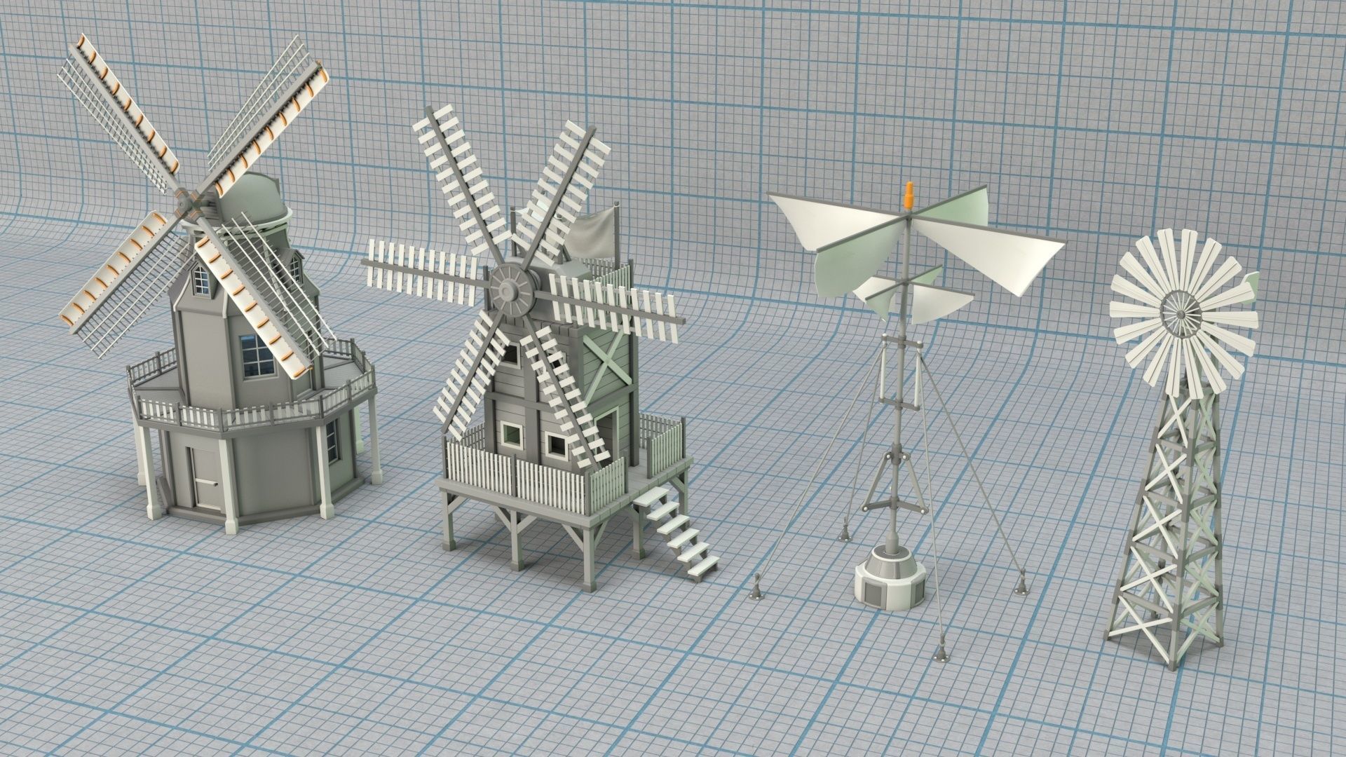 Environment Props - Collection 1 - 122 pieces  3D model_2