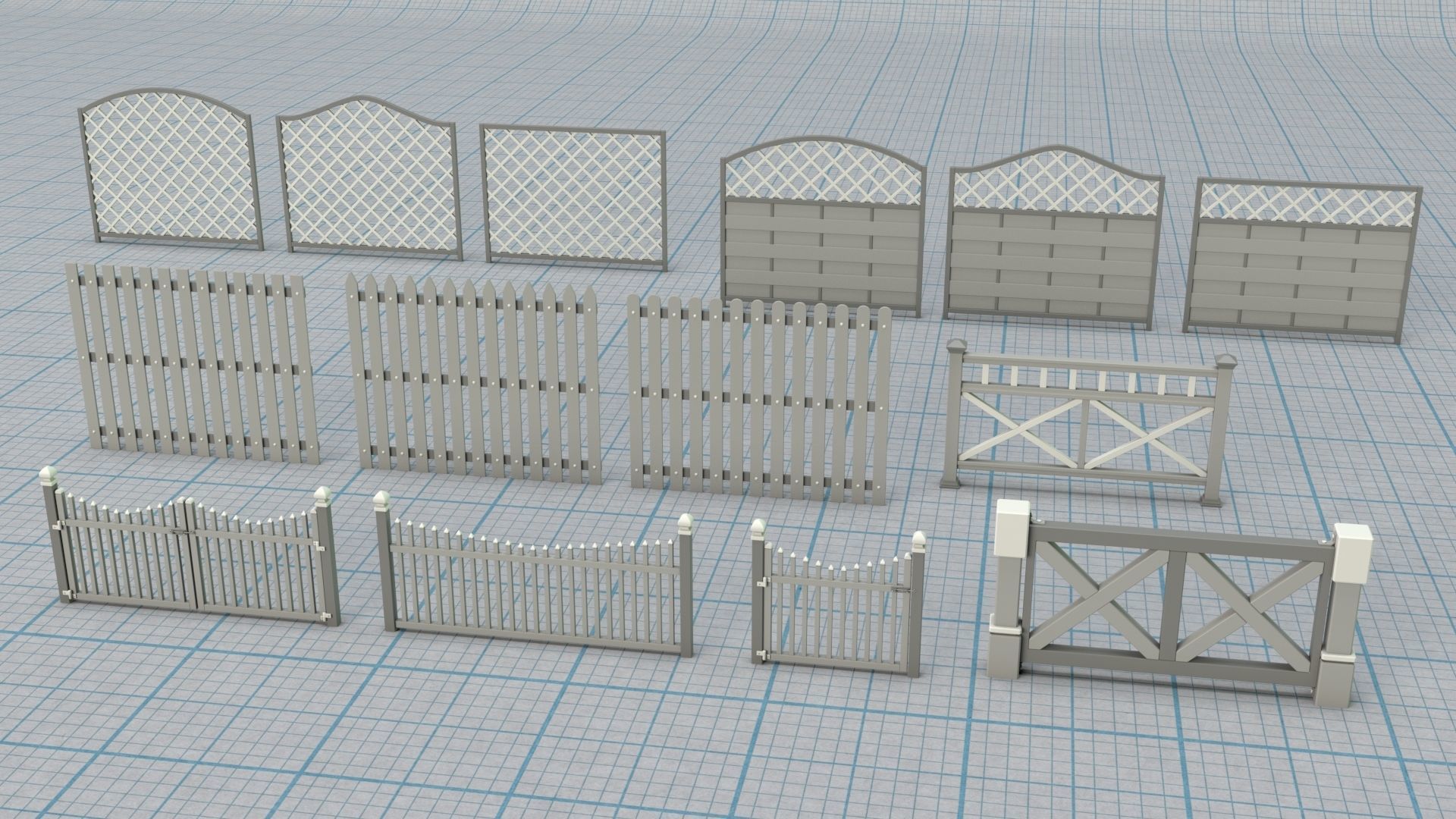 Environment Props - Collection 1 - 122 pieces  3D model_21